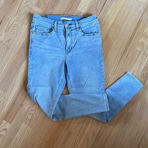 Levi's High Rise Super Skinny Light Blue Women's Jeans